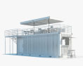 Container Café 3D-Modell