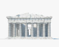 Parthenon-Ruinen 3D-Modell