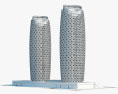 Al Bahar Towers Modèle 3d