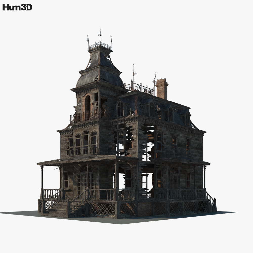 Casa abandonada Modelo 3d