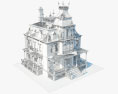 버려진 집 3D 모델 