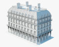 ヨーロッパの建物 3Dモデル