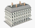 Europäisches Gebäude 3D-Modell