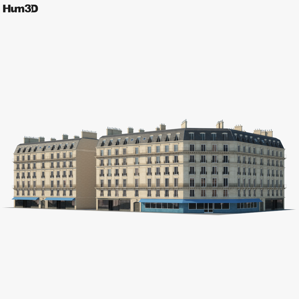 Parisian building 3D model