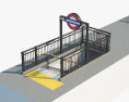U-Bahn-Eingang London 3D-Modell