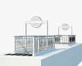U-Bahn-Eingang London 3D-Modell