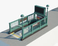 地下鉄入口ニューヨーク 3Dモデル