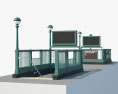 Вхід у Нью-Йоркське метро 3D модель