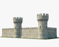 中世纪城墙 V02 3D模型