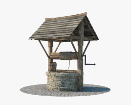 Poço medieval Modelo 3d