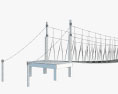 ロープのつり橋 3Dモデル