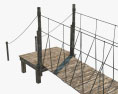 Rope bridge 3d model