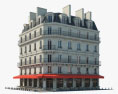 Parisian café 3D 모델 