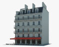 Parisian café 3D 모델 