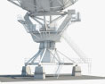 Radioteleskop 3D-Modell