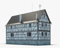 Фахверковий будинок v02 3D модель