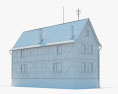 半木结构房屋 v02 3D模型