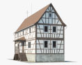 半木结构房屋 v02 3D模型