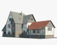 欧洲郊区的房子 3D模型