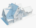 Европейский загородный дом 3D модель