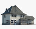 Antigua casa suburbana europea Modelo 3D