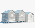 海滩小屋 3D模型