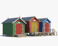 Beach hut 3d model