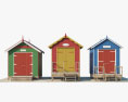 Пляжный домик 3D модель