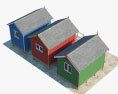 ビーチ小屋 3Dモデル