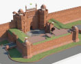 赤い城 3Dモデル