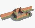Червоний форт (Делі) 3D модель