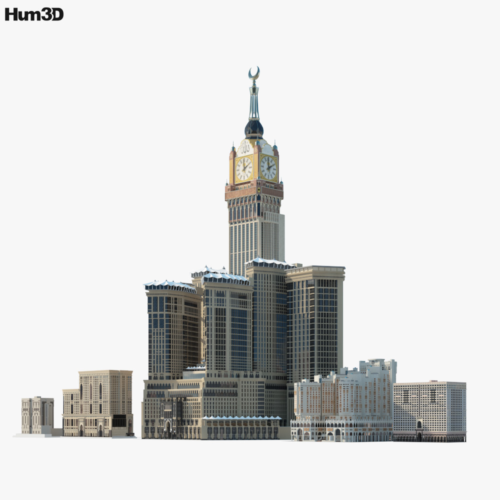 Makkah Royal Clock Tower 3D model