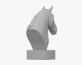 Horse Head Sculpture Modello 3D