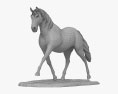 Running Horse Sculpture 3D 모델 