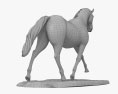 Running Horse Sculpture 3D-Modell