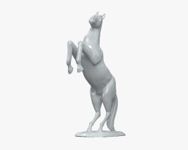 Rearing Horse Sculpture 3D model