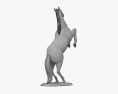 Rearing Horse Sculpture Modelo 3d
