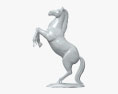 Rearing Horse Sculpture 3D 모델 