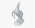 Rearing Horse Sculpture 3D-Modell