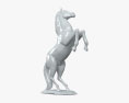 Rearing Horse Sculpture Modello 3D