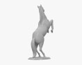 Rearing Horse Sculpture 3D 모델 