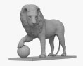 Escultura de leão Modelo 3d