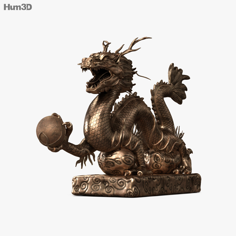 Feng shui dragon 3D model