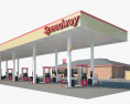 Speedway gas station 3d model