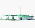 Jio-bp Stazione di servizio Modello 3D