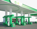 Jio-bp gas station 3d model