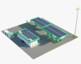 Jio-bp автозаправна станція 3D модель