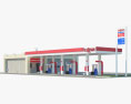 Exxon автозаправна станція 3D модель