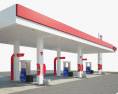 Exxon Tankstelle 3D-Modell