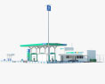 Reliance gas station 3d model